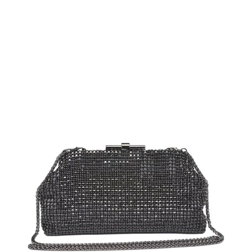 Urban Expressions Delfina Evening Clutch, Black - Picture 2 of 4
